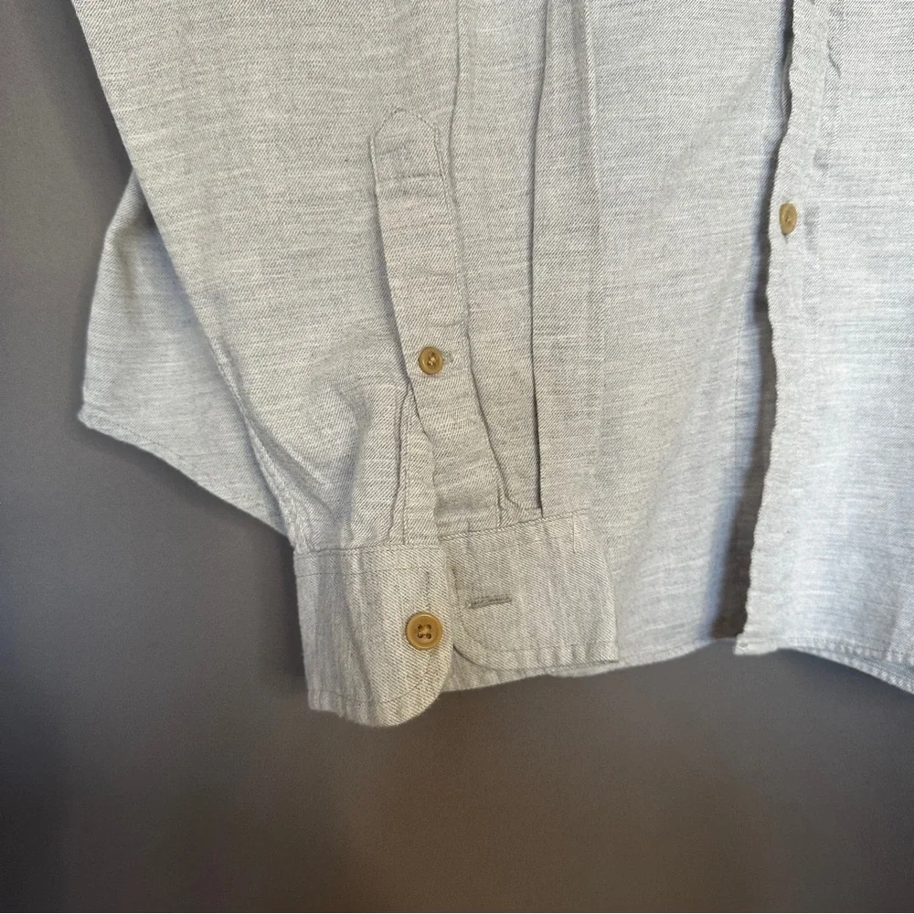 J. CREW Light Gray Button-Down Shirt